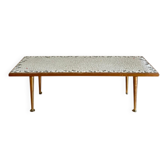 Berthold Müller Mosaic and Brass Table