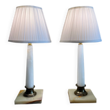Paire de lampes néoclassiques vintage