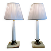 Paire de lampes néoclassiques vintage