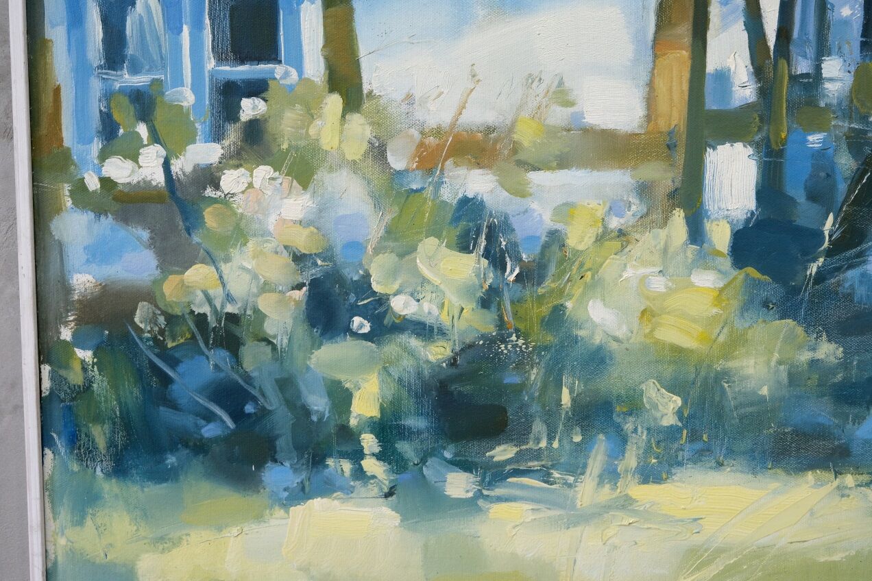 Bengt Fredriksson (1932-2000), Swedish Modern Landscape, Oil on Canvas, 1980s, Framed