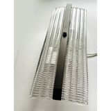 Elegant Brunish Diamanted Rectangular Murano Glass Wall Sconces – Two-Piece