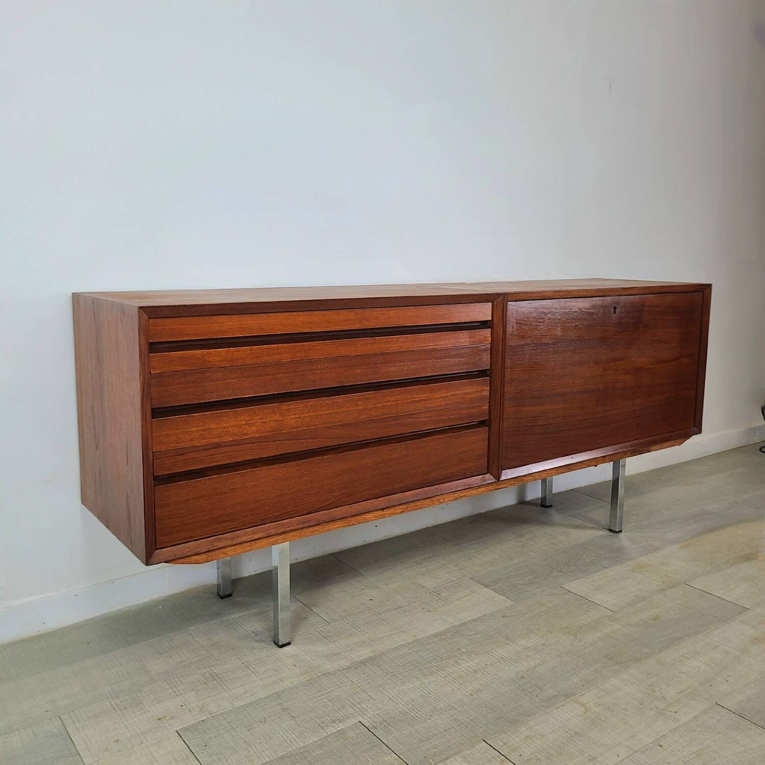 Danish sideboard design Poul Cadovius Scandinavian teak vintage 1960