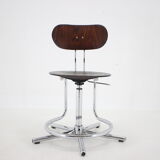 Chaise pivotante réglable des années 1970, Tchécoslovaquie