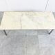 Vintage white marble coffee table, 1960s