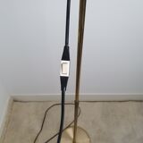 Scandinavian floor lamp gilded and black, 1970