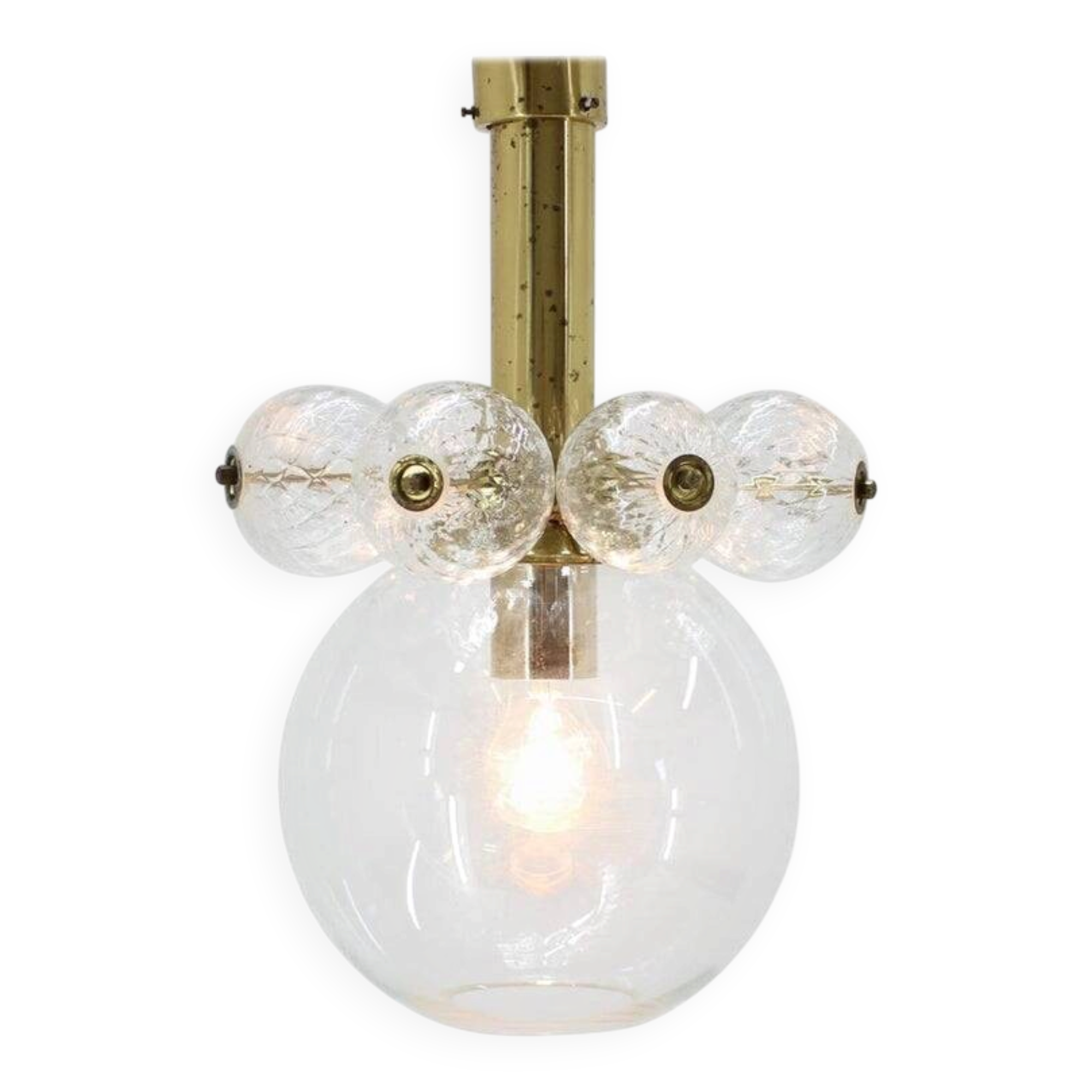 Chandelier du milieu du siècle Kamenicky Senov, années 1970