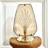 Smoked glass lamp