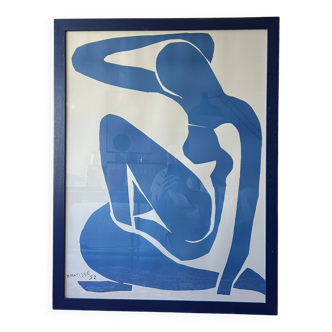 Tableau affiche Matisse Nu Bleu