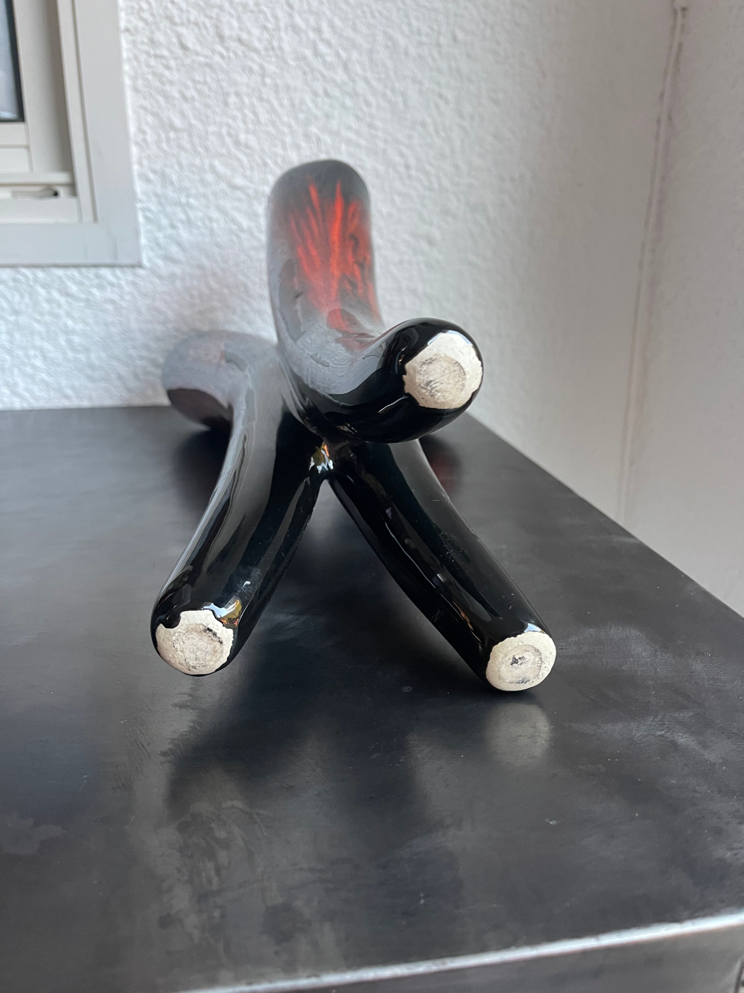 Tripod vase 60s Vallauris