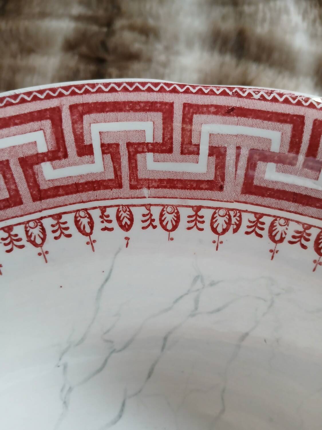 Large dish/old salad bowl Creil and Montereau