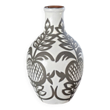 White glazed terracotta vase by Marei Keramik