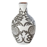 White glazed terracotta vase by Marei Keramik