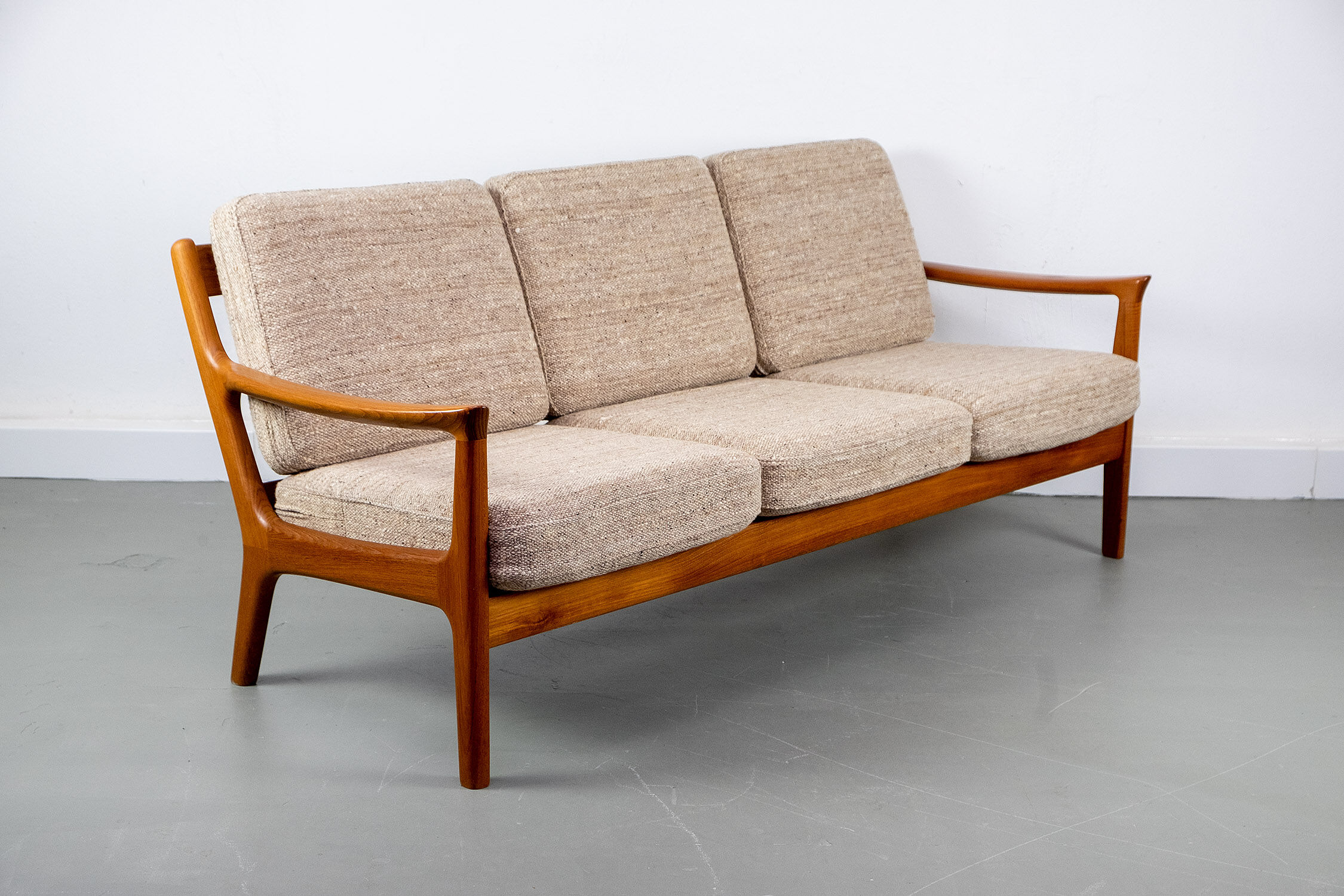 Vintage Teak 3 Seater Sofa by Juul Kristensen, 1960
