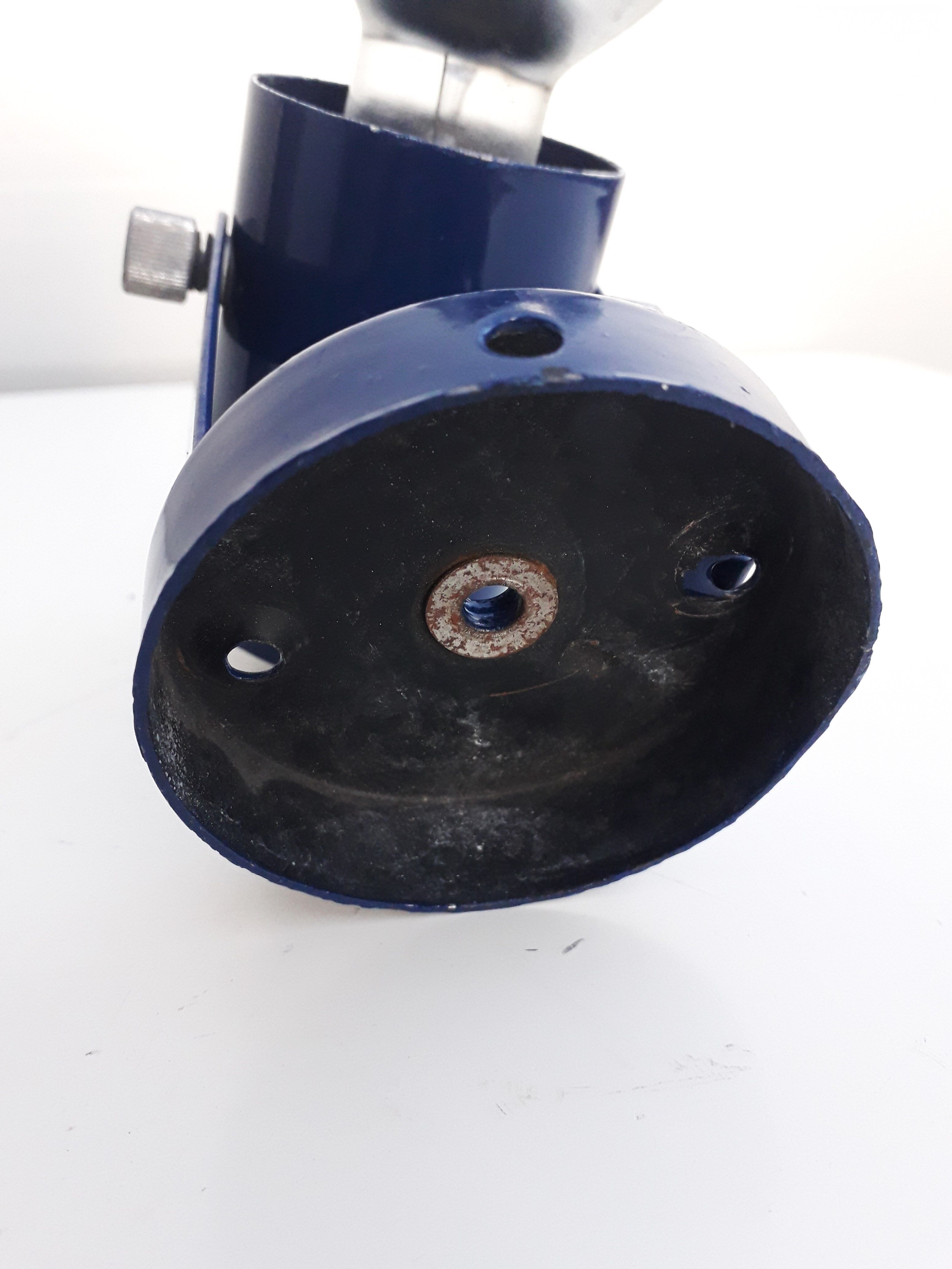 Vintage wall lamp blue lacquered 1970