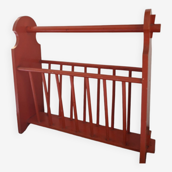 Scandinavian design vintage magazine rack