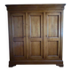 Solid oak wardrobe with 3 doors