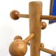Free-standing coat rack in solid pine, Les Arcs, 1970s