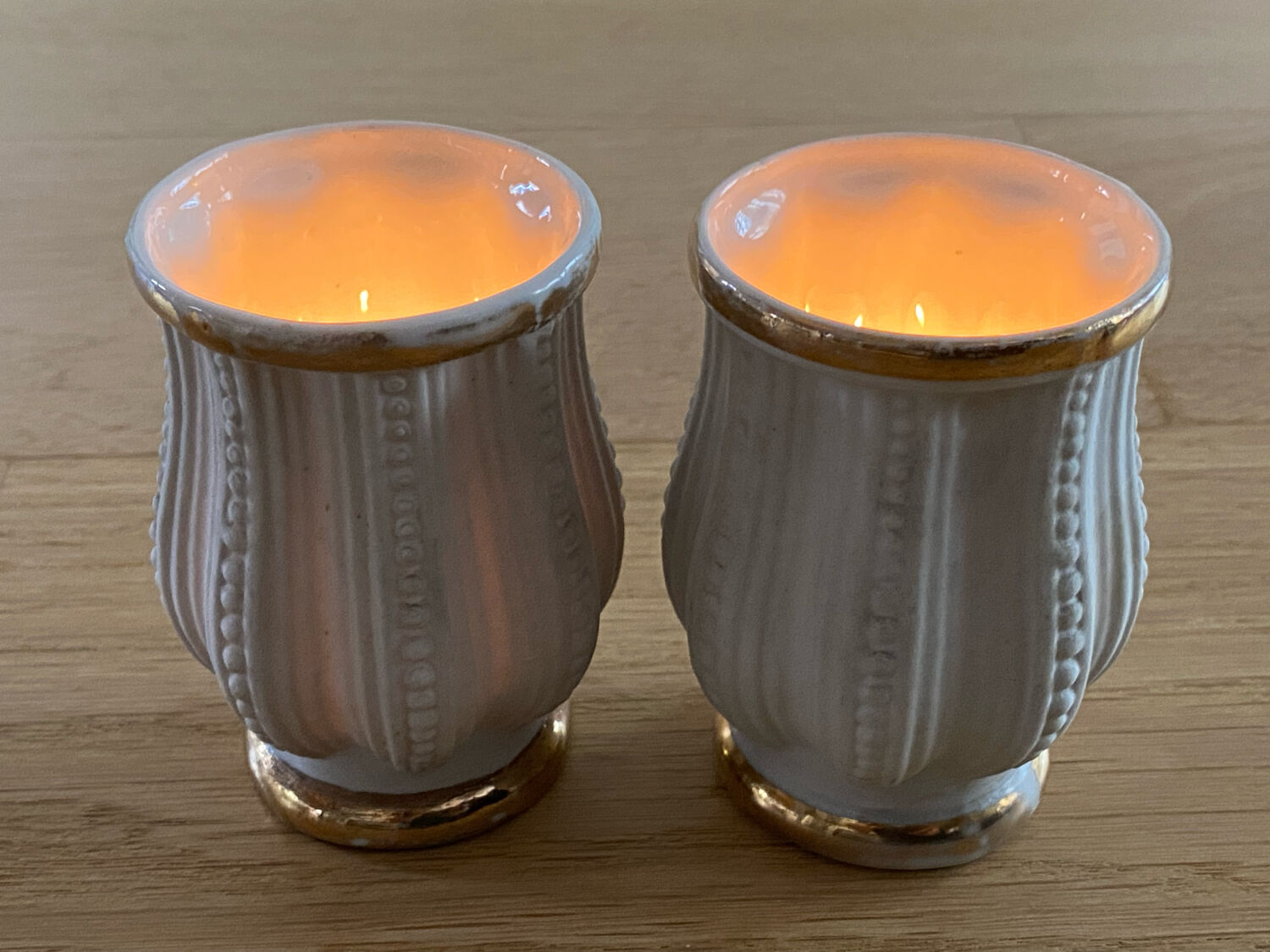 Pair of photophores manufacture La couleuvre