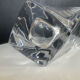 Asymmetrical crystal vase from Sèvres, 1970s.