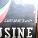 Old framed poster J Serpantie & Cie