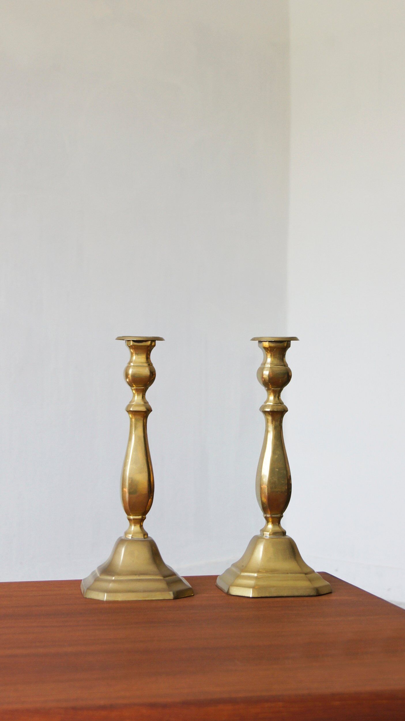 French candleholders, 1960s, set of 2
