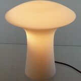 Milk glass mushroom lamp