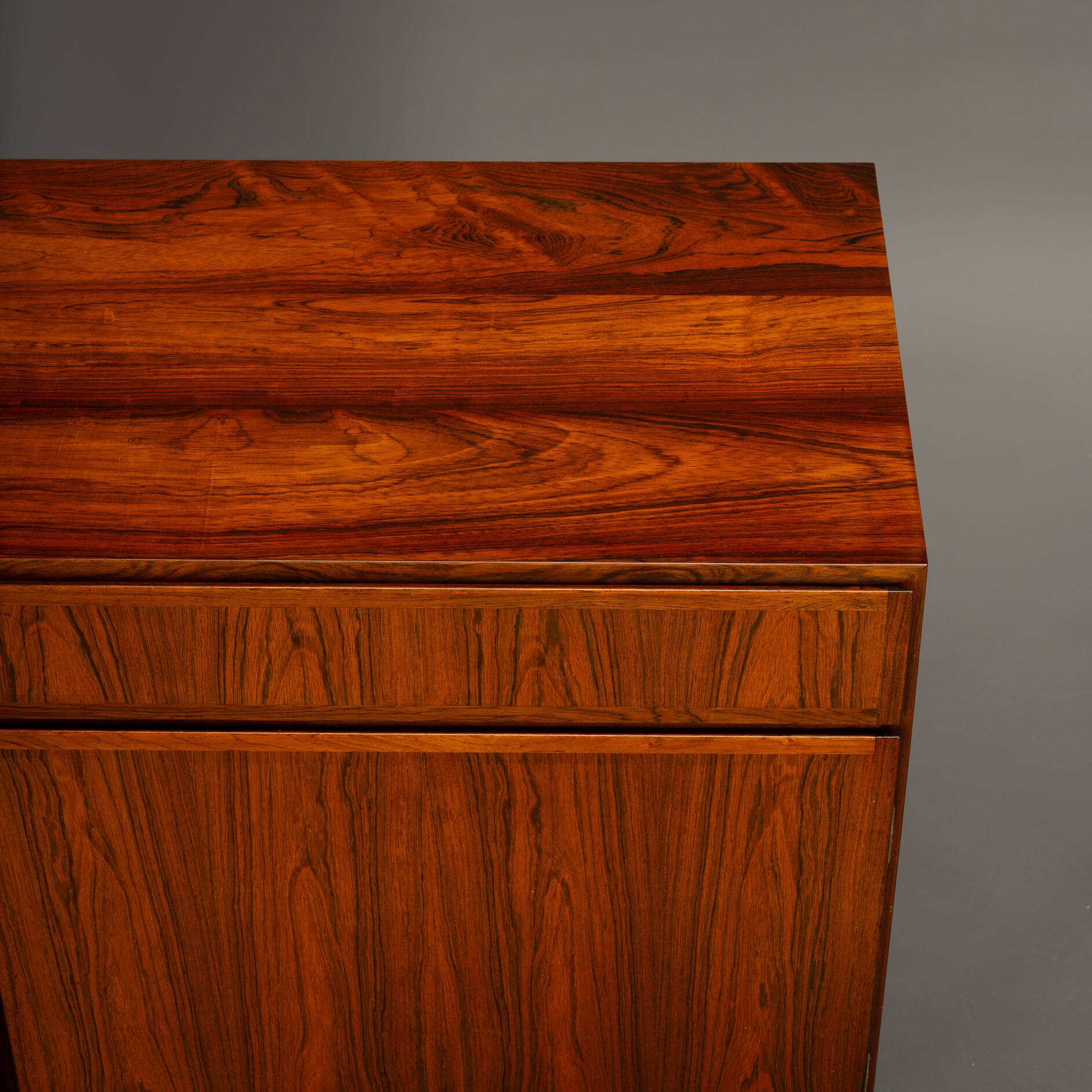 Danish Small Rosewood sideboard by Omann Jun Mobelfrabik, 1960s