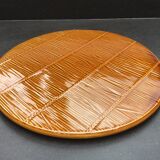 Pie dish or large cheese platter Gien creation Val d'Or