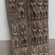 Old Dogon wooden gate of Mali