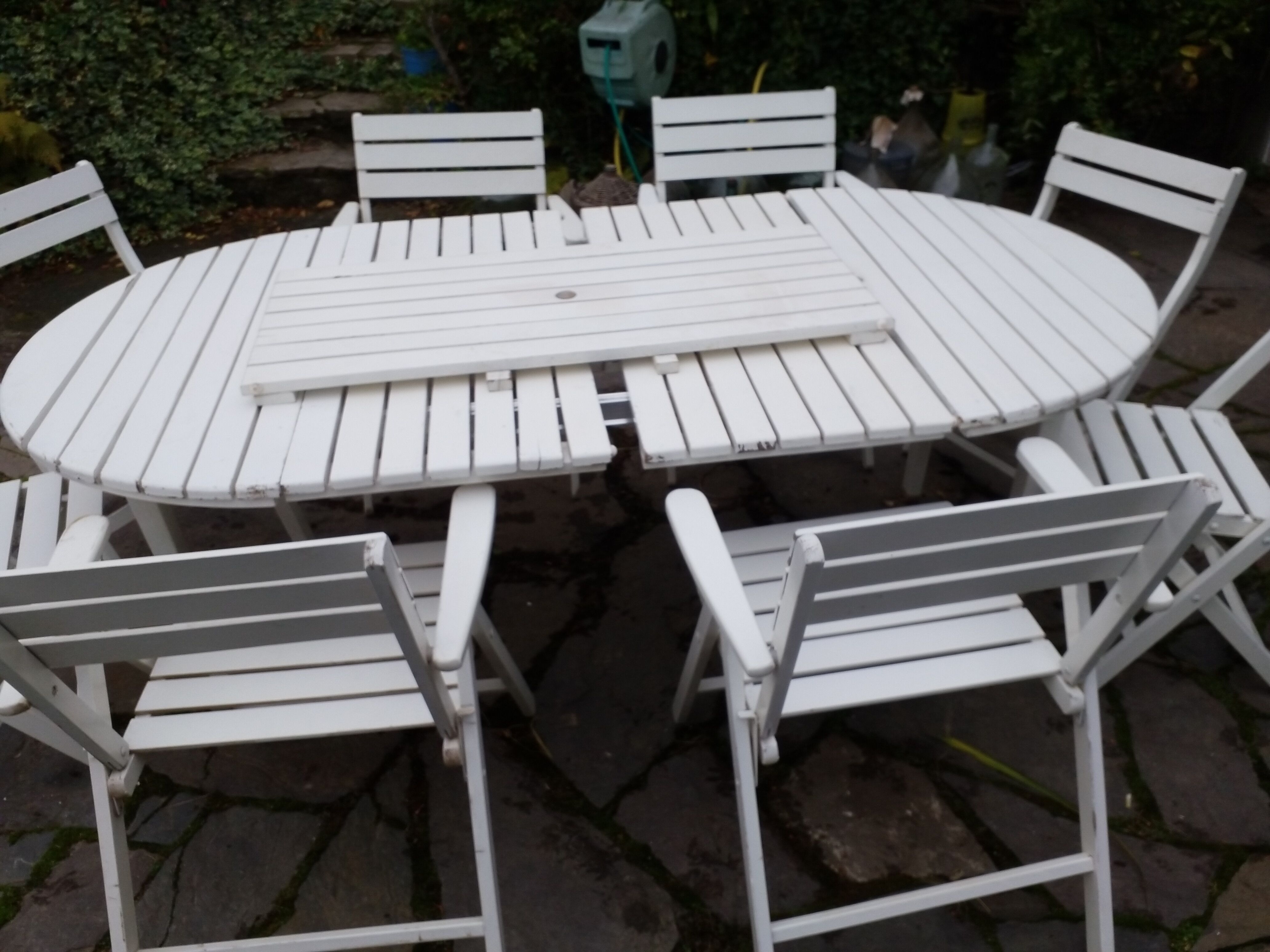 Wooden garden furniture
