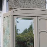 Vintage upholstered Parisian wardrobe