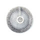 Grey speckled ceramic coffee cup