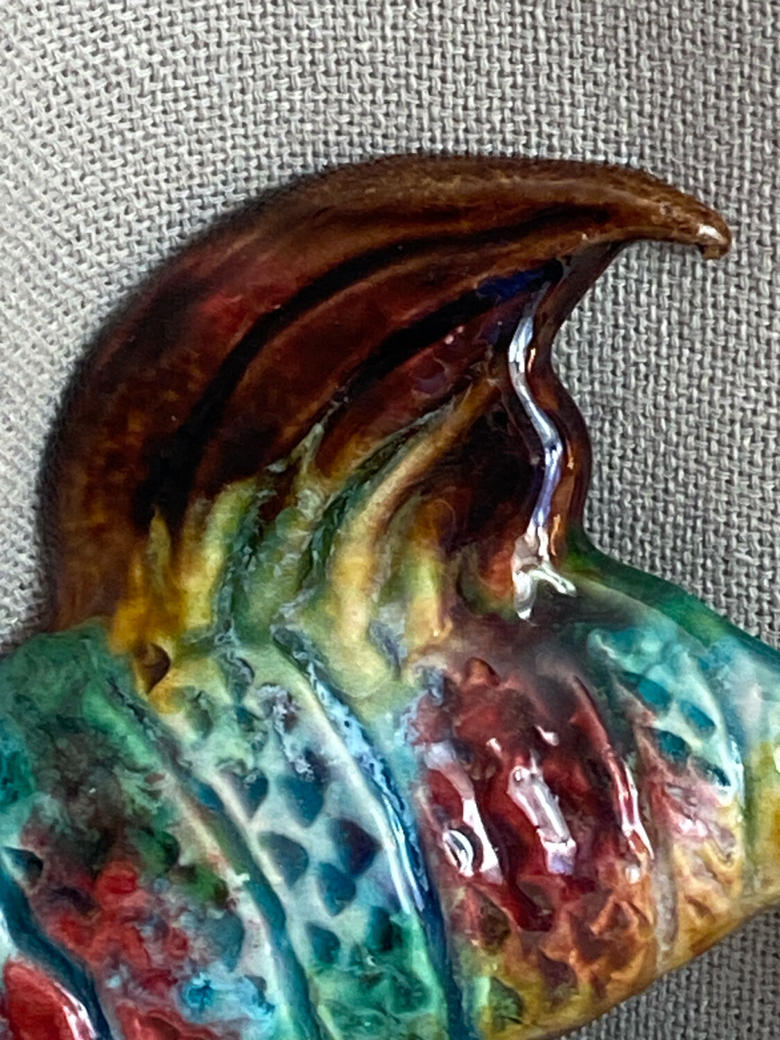 Glazed ceramic fish