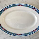 Oval dish Digoin Sarreguemines years 40-50