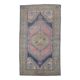 Vintage Turkish Oushak Handmade Pink Wool Rug 125x210