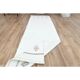 1970s Vintage Turkish Handmade Wool Cotton Beige Kilim Runner Rug 66x207