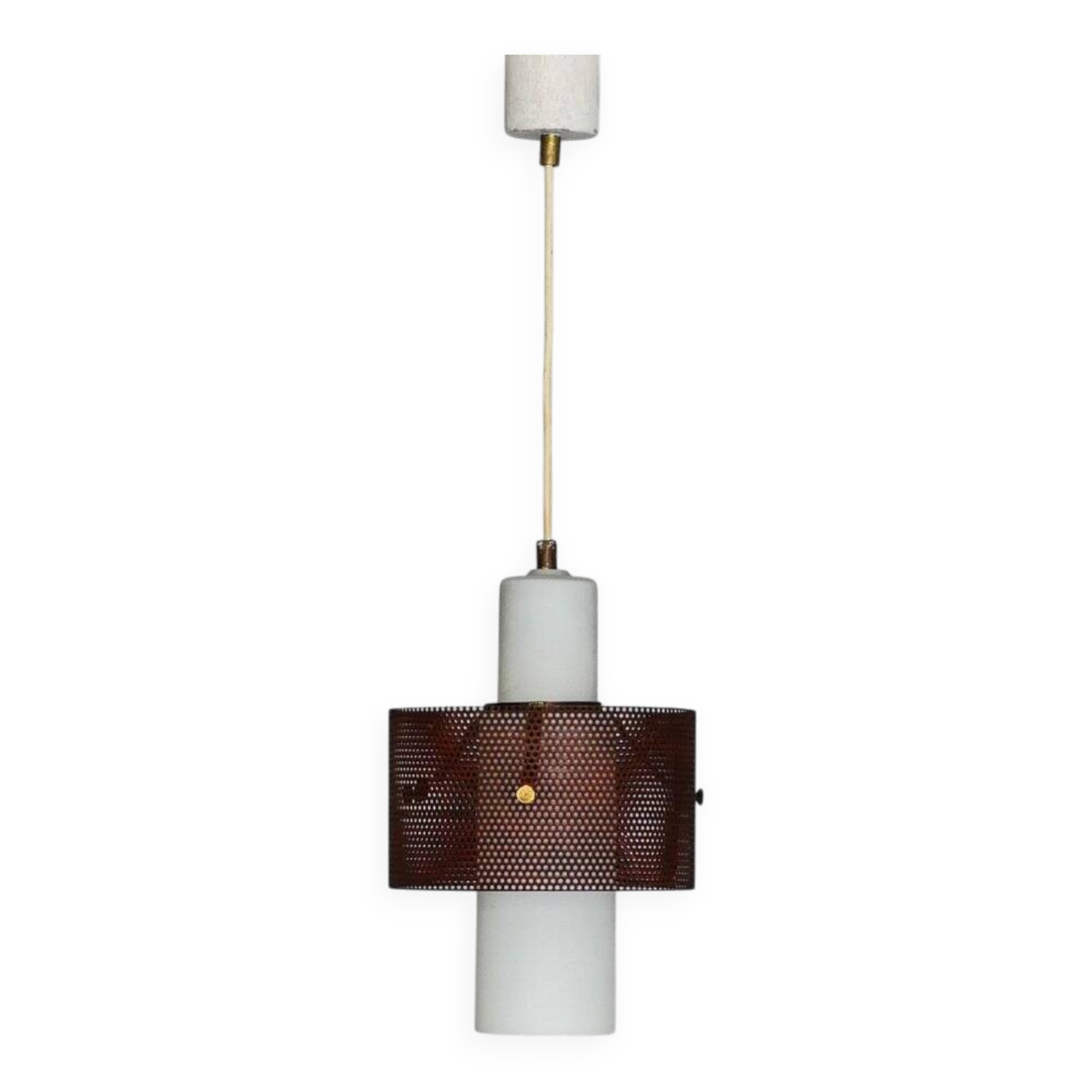 Ceiling light in the style of Mathieu Matégot, 1950s.