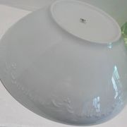White porcelain salad bowl