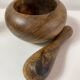 Olive wood mortar and pestle