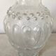 Vase haut vintage en verre moulé