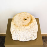 Vase in white porous stone, Italy early 1900s