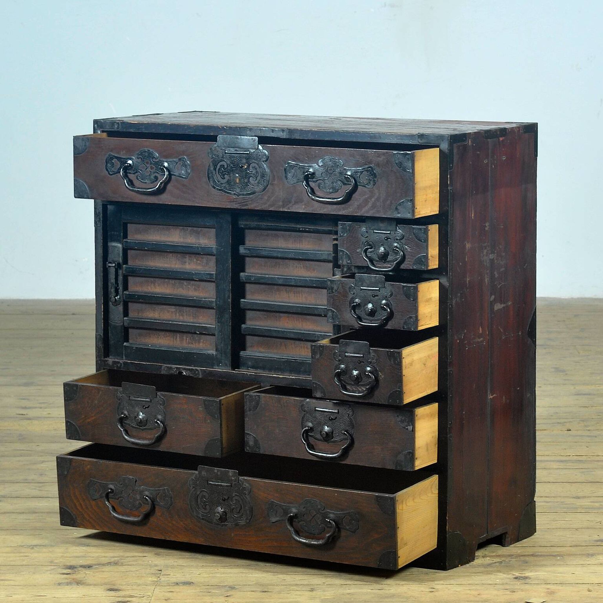 Japanese Tansu chest of drawers, circa 1890
