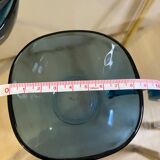 Tasse à café bleues transparentes 70s