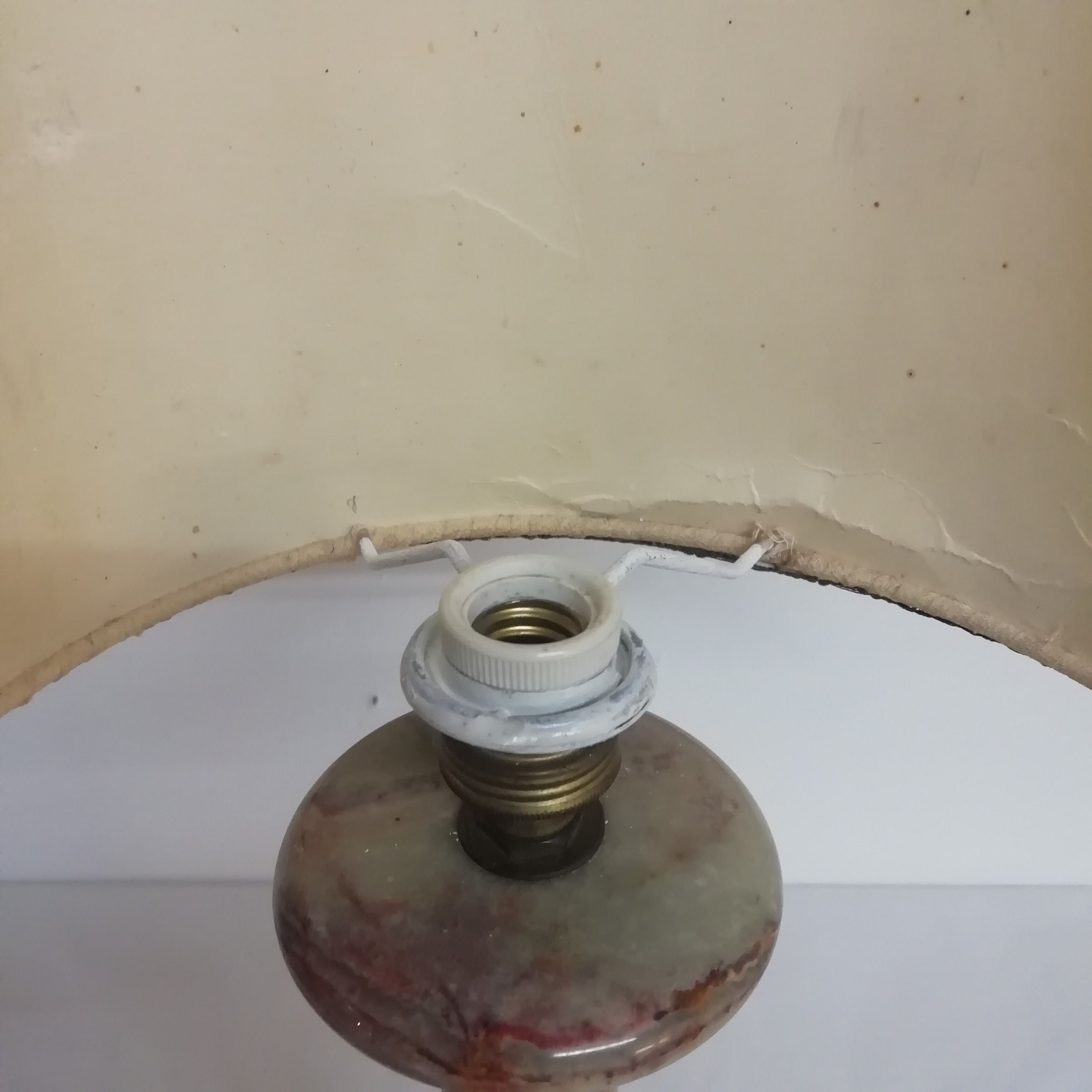 French onyx table lamp. 1950s