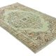 Tapis Oushak Vintage – Vert Pastel & Motifs Classiques, 167 x 276 cm