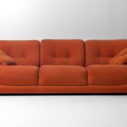 Vintage 'Sapporo' 3-seater sofa in suede by Mobil Girgi, 1970s