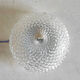 Ceiling light or wall light in moulded glass with diamond point - mid 20th century