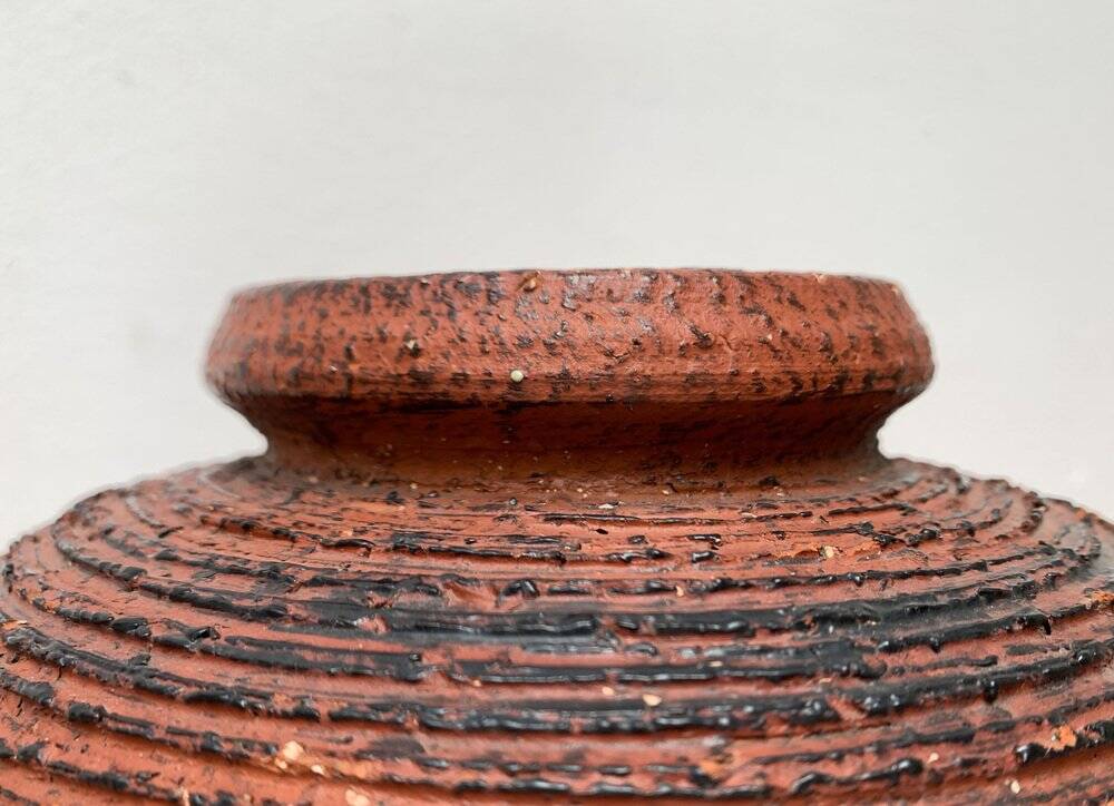 Vase from the Schamotte series, German brutalism from the mid-century by Spara Keramik, 1960s.