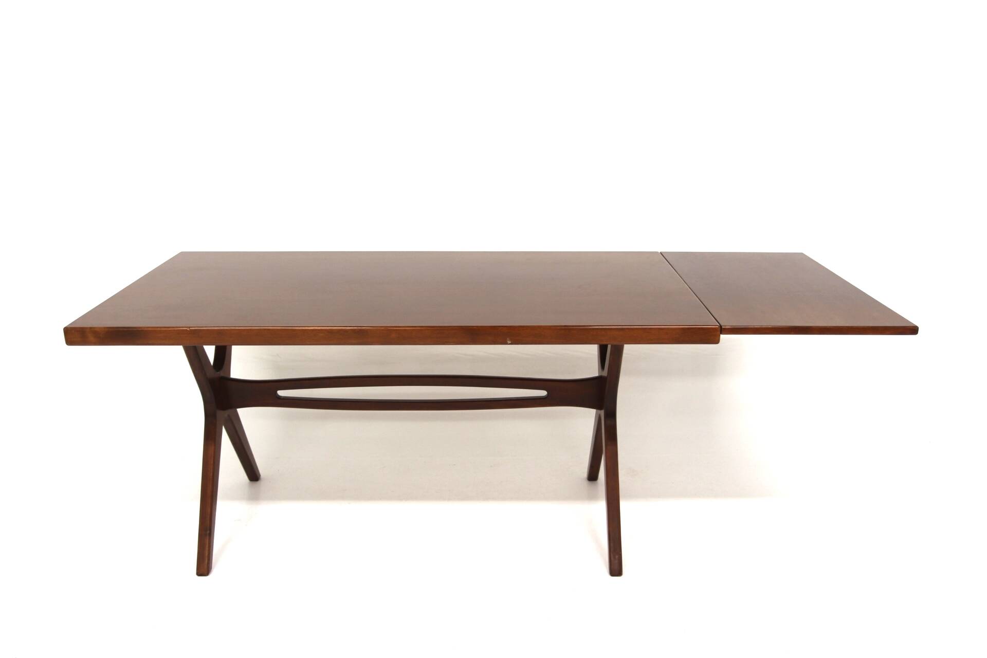 Scandinavian mahogany dining table, Sweden, 1950s