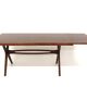 Scandinavian mahogany dining table, Sweden, 1950s